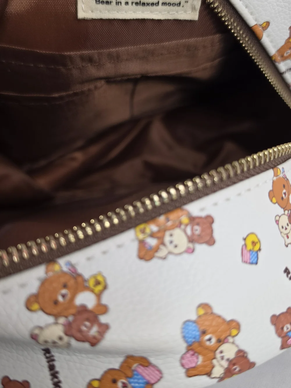 San-X Rilakkuma USA Tour 20th Anniversary Mini Backpack White Brown Kawai